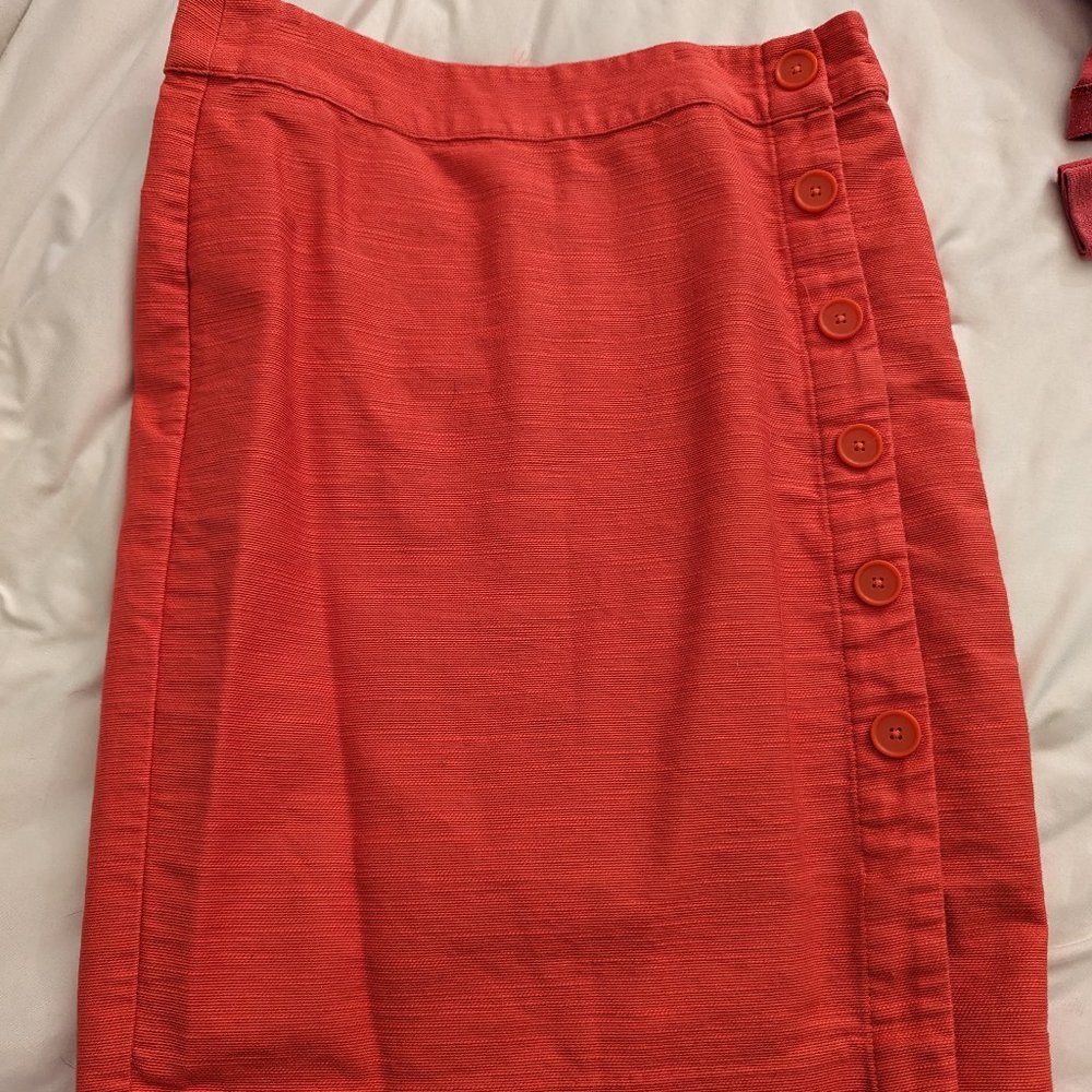 Coral Skirt from Loft with button details